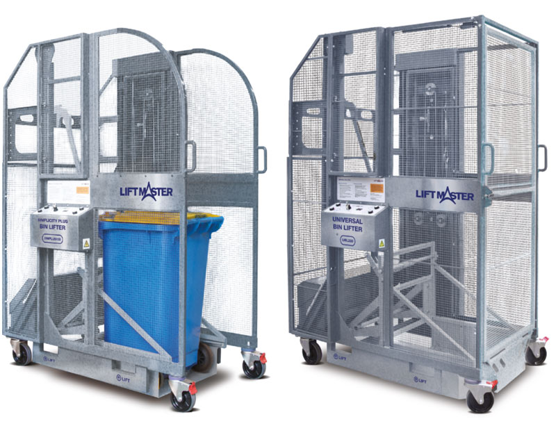 Galvanised Simplicity Plus and Universal Bin Lifters