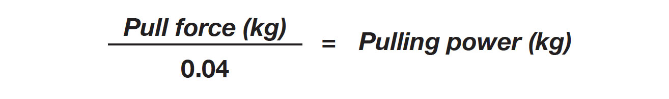 Tug pulling power equation